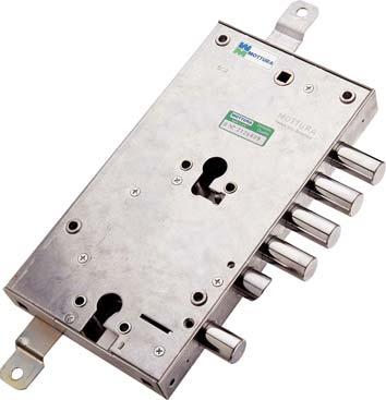 SERRATURA METALLO APPLICARE 85595 MOTTURA DOPPIO F.SAGOM M4 TRIPL+SCR E.MM 63 DX