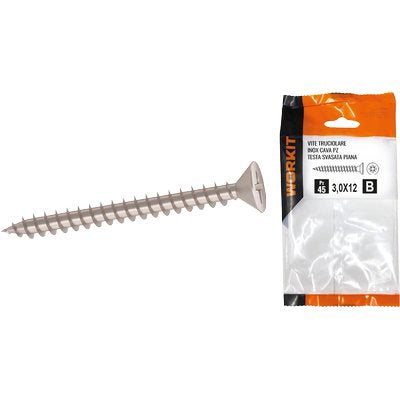 VITI BLISTER 6X50 TRUCIOLARE INOX TSP PZ 5