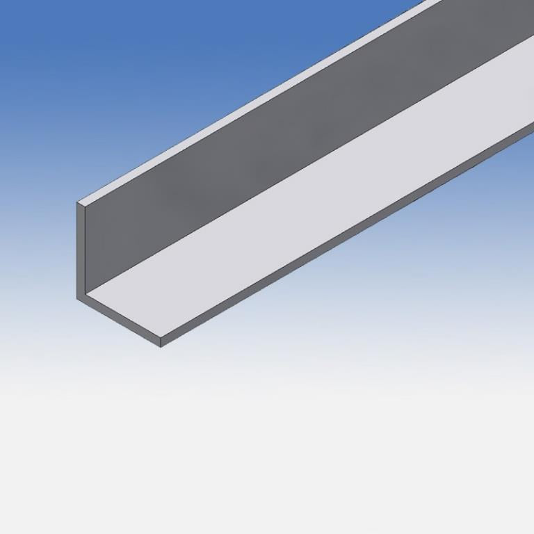 ANGOLARE L ALLUMINIO ARGENTO  20X10X1 MT 1 COD. 975