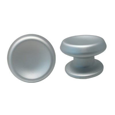 POMOLO SAGUATTI 166 IN ALLUMINIO COLORE ARGENTO SATINATO DIAMETRO MM 80 BASE MM 70