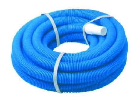 TUBO ASPIRANTE CORRUGATO COLORE BLU PER PISCINE ø mm.32 in rotoli da mt.6