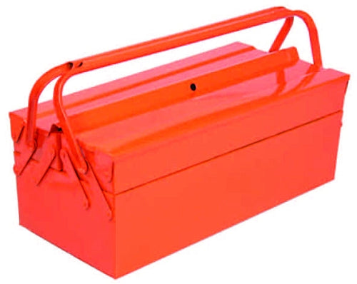 CASSETTA PORTAUTENSILI IN METALLO 3 SCOMPARTI ALTE  cm.40x20x16h.