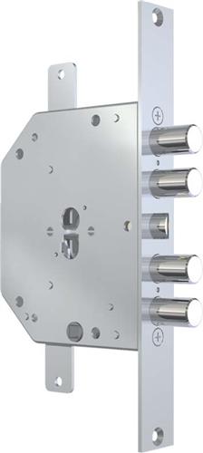 SERRATURA METALLO APPLICARE 2151 PEN CR F.SAGOM M4 TRIPL+SCR DX/SX E.MM 60