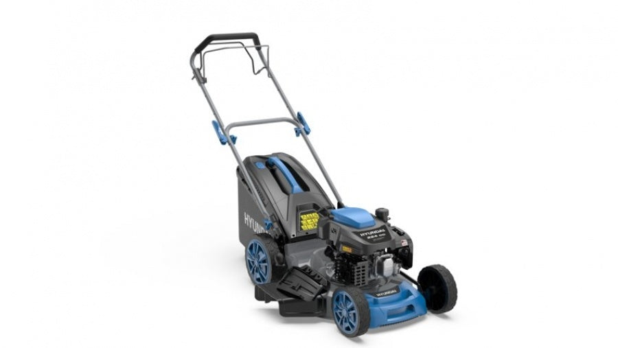 TAGLIAERBA TRAZIONATO TAGLIO 51 CM MOTORE: 200CC 4 TEMPI BENZINA EURO 5 ,TAGLIO MULCHINGREGOLAZIONE ALTEZZA TAGLIO IN 7 MISURE DA 25 A 75 MM HYUNDAI