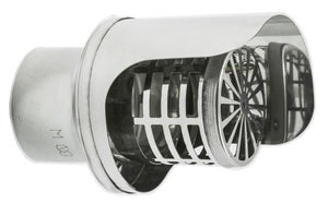 TERMINALE INOX D.80 MODELLO ORIZZONTALE