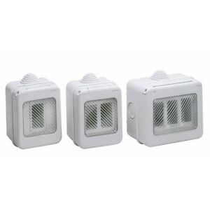 CASSETTA STAGNA 3 POSTI C/FRON TICINO