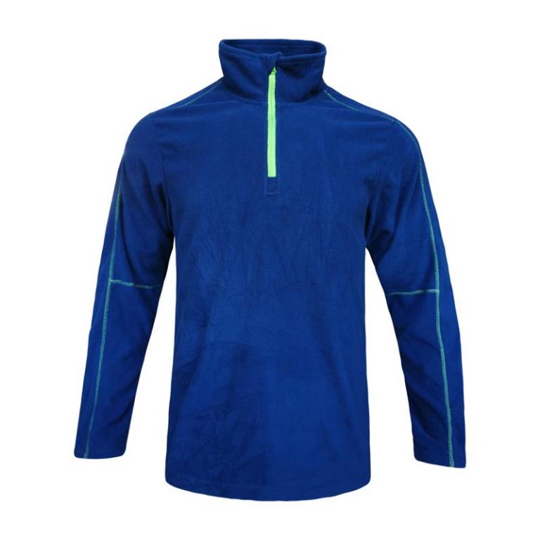 PILE BLUE 100% POLIESTERE CON MEZZA ZIP PESO GR 150/M2 TAGLIA XXL