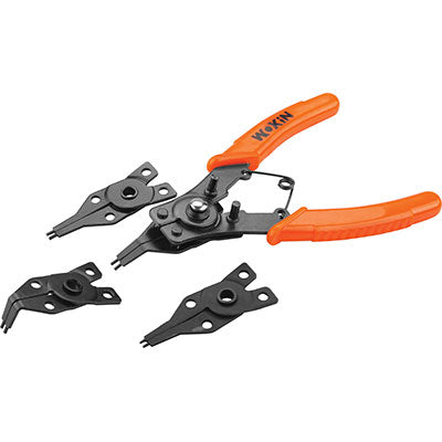 SERIE PINZA ANELLI INTERNI ESTERNI 105006 WOKIN MM 155 4 TESTE INTERCAMBIABILI