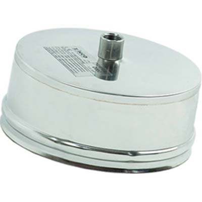 SCARICO CONDENSA PER STUFA PALLET ACCIAIO INOX D. 80