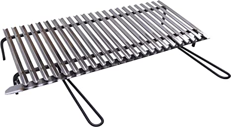 GRATICOLA C/RECUPERO GRASSI ACCIAIO INOX 60X40 2 MANICI