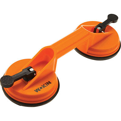 VENTOSA DOPPIA 664002 WOKINCorpo in plastica. Diametro ventosa Mm. 115. In blister. PORTATA 50 KG