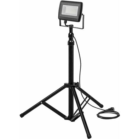 PROIETTORE LED CON TREPPIEDE 2 FARI DA 30 W 3000 LUMEN CADAUNO  4000K LUCE naturale ALTEZZA 1,8 MT