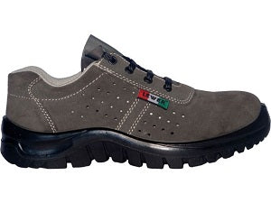 SCARPA BASSA PU+LAM N46 SCAMOSCIATA FORATA GRIGIA LEWER 3101G