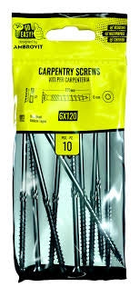 VITI BLISTER 6.3X38 AUTOPERFORANTE TESTA ESAGONALE D.10  PZ 20