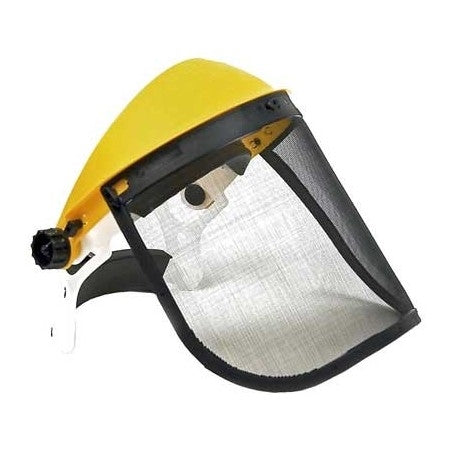 VISIERA DI PROTEZIONE A RETE IN METALLO C/COPRIFRONTE H.CM19