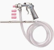 Pistola sabbiatrice completa di tubo ed ugelli