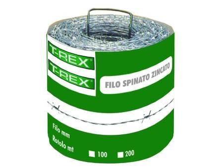 FILO SPINATO ZINCATO N°12 MM 1,7 MT 100