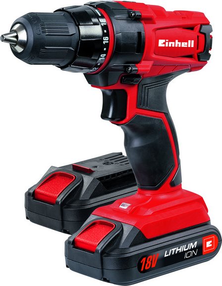 Trapano Avvitatore  18 Volt 2 Velocità 18 posizioni Valigetta + 2 Batterie - 4513820 TC-CD 18-2