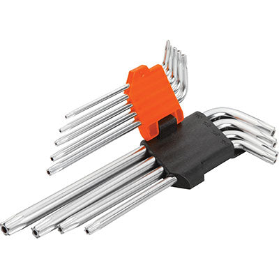 CHIAVINI TORX SERIE LUNGA PZ 9 T10-T50 CON FORO WOKIN 207809
