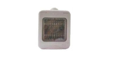 CASSETTA 2 POSTI CON FRONTALINO IP 55 COMPATIBILE MATIX