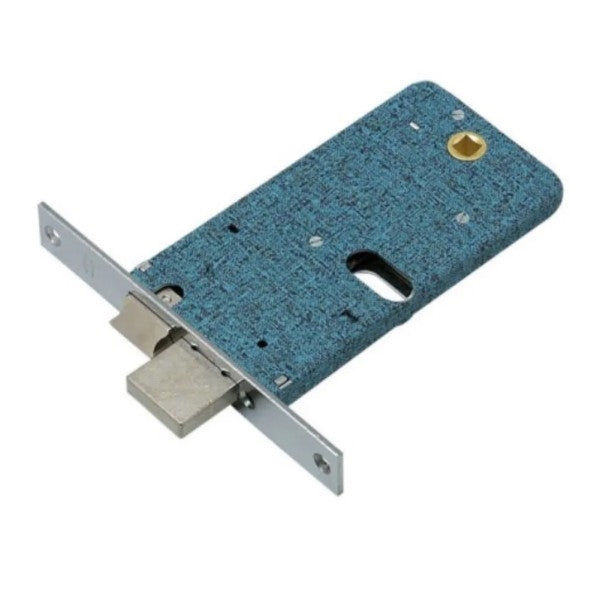 SERRATURA FASCIA INFILARE 770 OMEC B.Q NICH FRONTALE MM.16 F.OVALE M1+SCR H.MM 78 ENTRATA 70 MM