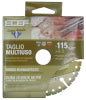 DISCO DIAMANTATO MULTIUSO ECEF 115 MM TAGLIO MATTONI PIETRA PLASTICA METALLO
