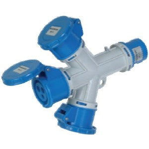 ADATTATORE CEE TRIPLO 3X16A 220V