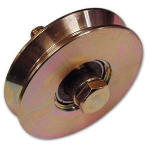 RUOTA PER CANCELLO 120MM A 1 CUSCINETTO A SFERA GOLA A V