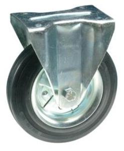 RUOTA 150X40 P/F GOMMA NERA 351.R150 KG