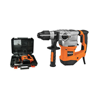MARTELLO TASSELLATORE SCALPELLATORE 785701 WOKINVOLT 230 WATT 1500 J5,5 SDS PLUS + ACCESSORI