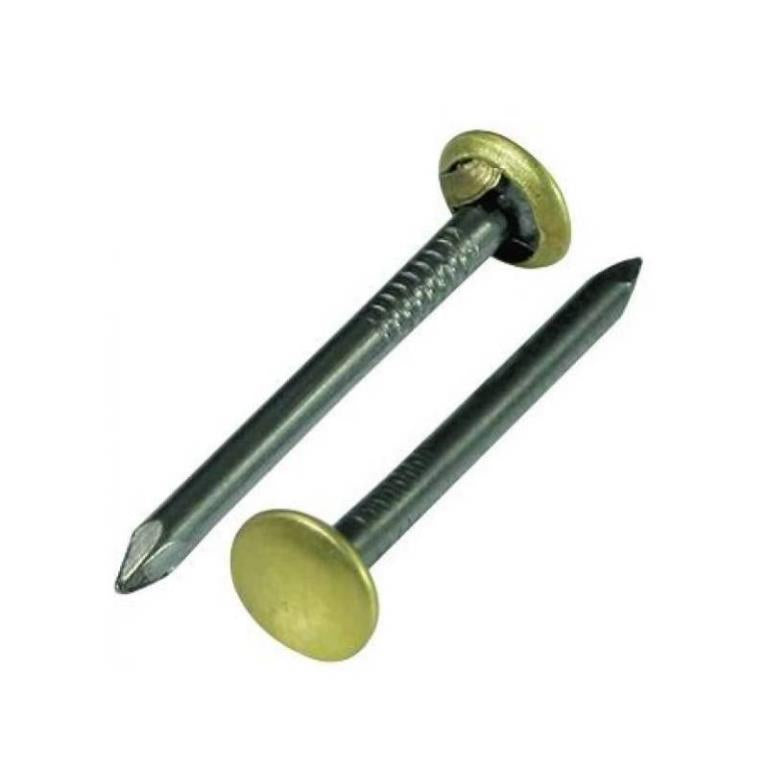 CHIODI TESTA OTTONE ACCIAIO 20 MM BLISTER 100 PZ