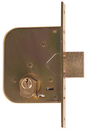 SERRATURA CANCELLO INFILARE 601450 ISEO B.Q ZINC F.MM 22 C.SFACC M2 E.MM 45