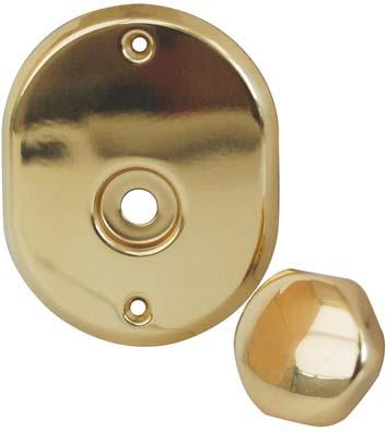 MOSTRINA E POMOLO X CILINDRO + PERNO 331L CIPIERRE MM 90X70 OTTONE LUCIDO