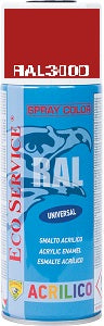 SPRAY ROSSO FUOCO 400ML RAL3000
