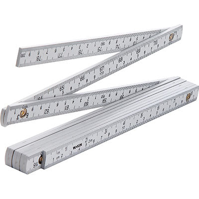 DOPPIOMETRO ABS 501202 WOKIN BIANCO DECIMETRI NERI MT 2