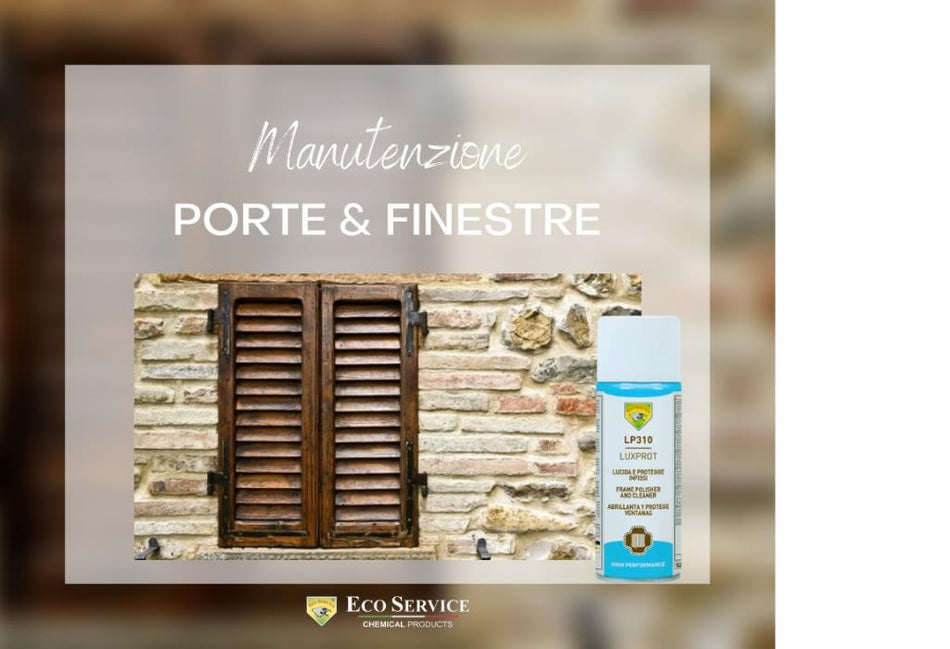 SPRAY LUXPROT  PROTETTIVO LUCIDANTE PER INFISSI IN PVC LEGNO VERNICIATO E ALLUMINIO