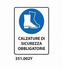 CARTELLO E' OBBLIG. CALZATURE SICUREZZA