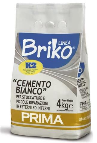 CEMENTO BIANCO 4 KG IN POLVERE BRIKO