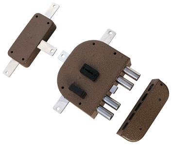 SERRATURA LEGNO APPLICARE 2350 PLUS CR DM M4 QUINT+SCR E.MM 60 DX