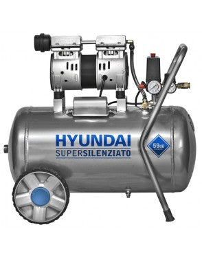 COMPRESSORE 50LT SILENZIATO SENZA OLIO HYNDAI 65701 1HP