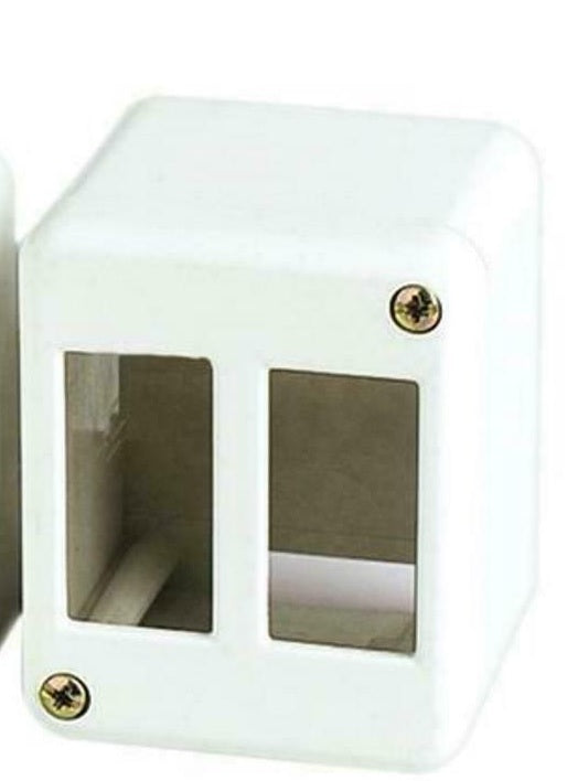 CASSETTA 2 POSTI ESTERNA AVORIO PER SEIRE MAGIC O EQUIVALENTI