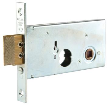 SERRATURA FASCIA INFILARE 123 WELKA B.Q ZINC F.MM 22 F.TONDO M1+SCR H.MM 62 E.MM 60