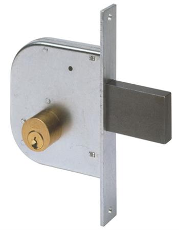 SERRATURA CANCELLO INFILARE 42020 CISA B.Q ZINC F.MM 22 C.TONDO M1+SCR E.MM 50