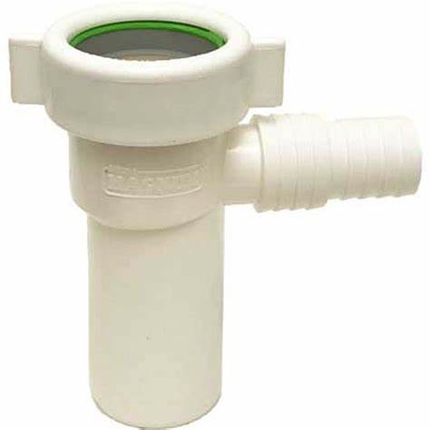 TUBO X SIFONE 1 1/4 CON ATTACCO LAVATRICE IN PVC