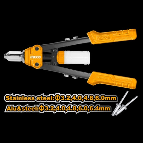 RIVETTATRICE MANUALE PER RIVETTI 3.2 MM A 6.4 MM INGCO HR131