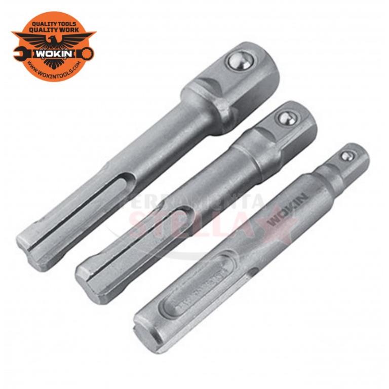 ADATTATORE PORTABUSSOLA CON ATTACCO SDS PLUS 1/4-3/8-1/2 WOKIN 222903