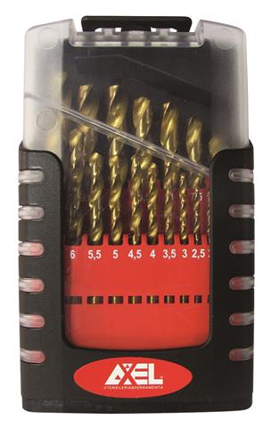 SET PUNTE HSS PER FERRO PZ 25 DA 1 A 13 MM