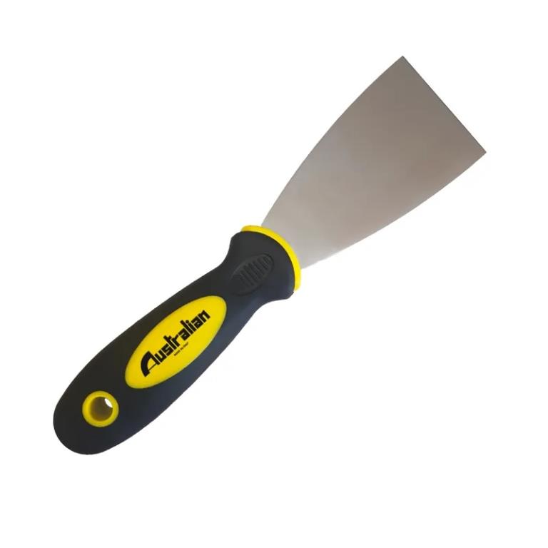 SPATOLA 50 MM INOX MANICO GOMMA AUSTRALIAN