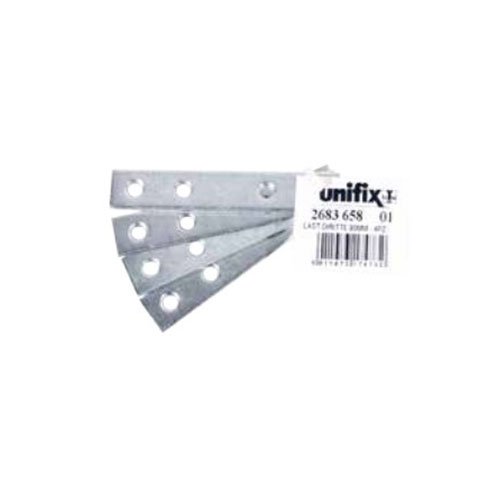 LASTRINA DIRITTA 6 CM LARGHEZZA 15MM SPESSORE 2 MM A 4 FORI CONFEZIONE 4 PZ