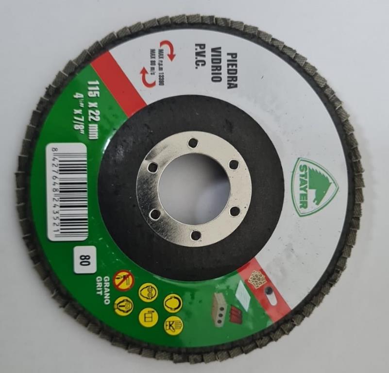 DISCO LAMELLARE PER PIETRA E MATERIALE DA COSTRUZIONE GRANA 60 STAYER